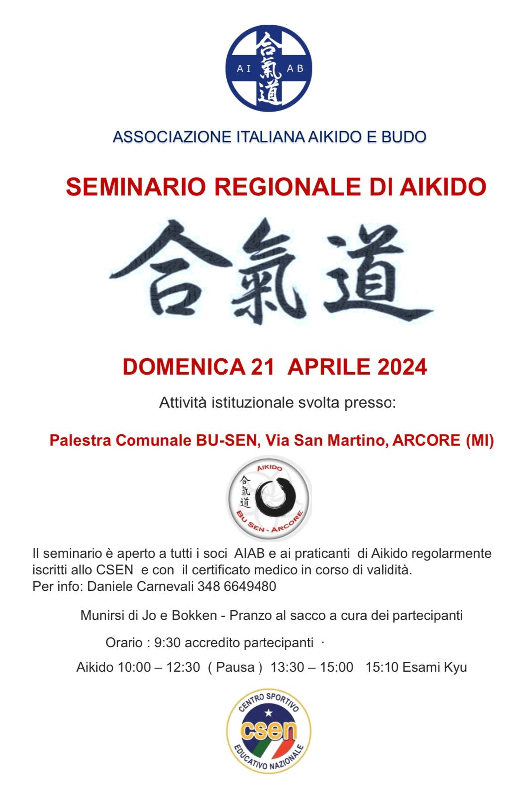 Seminario regionale Aikido